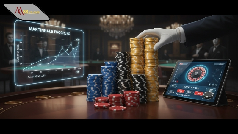 Chiến thuật gấp thếp Martingale trong casino là gì